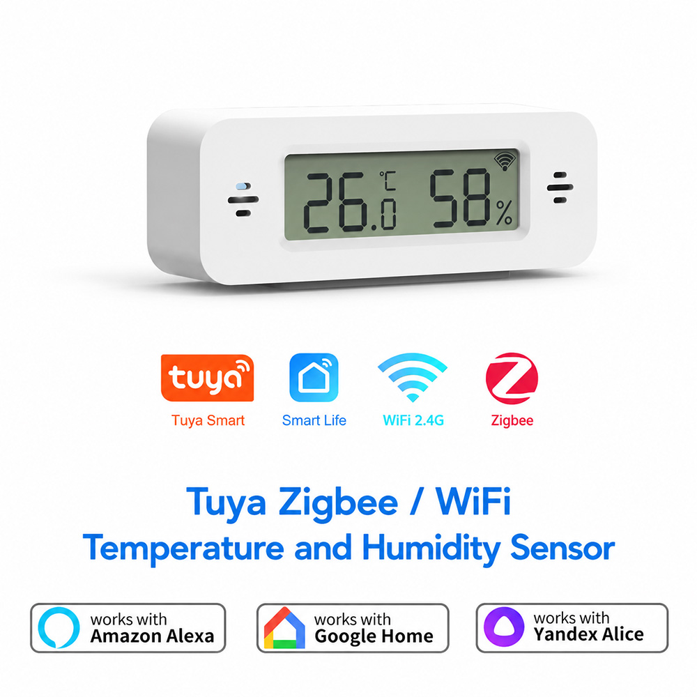 Tuya Zigbee WiFi Mini Sıcaklık - Digital Hygrometer Probe incelemesi ve fiyatı